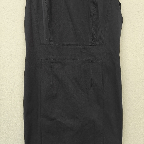 Theory Sleeveless Crewneck Black Mini Pencil Office Dress Size 2 Women's - Picture 3 of 12